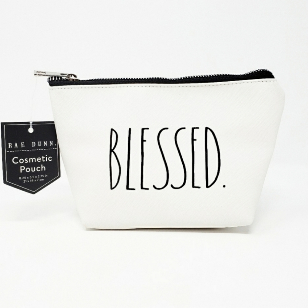 💕HP💕NWT Rae Dunn BLESSED Zippered Pouch💕
